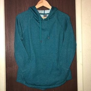 turquoise hoodie